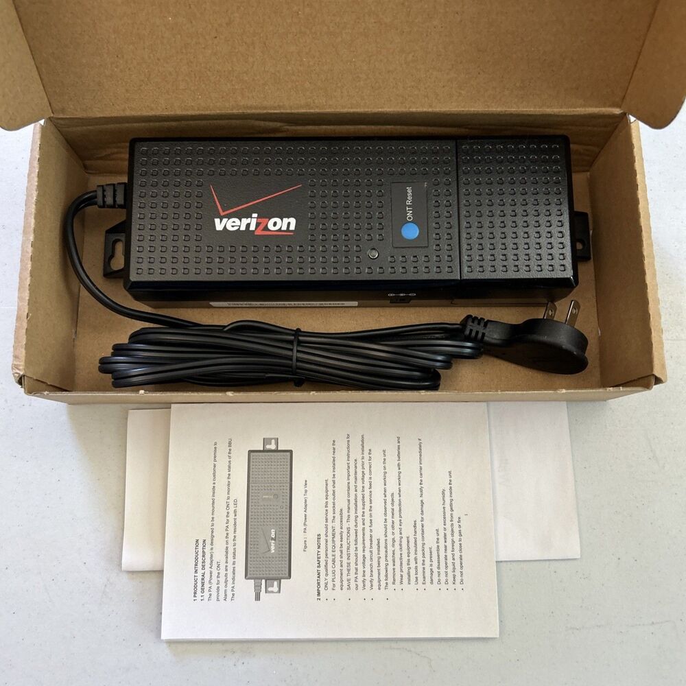 Verizon Fios Delta Adapter ADP-25DR A Optical Network Terminal Genuine OEM NEW